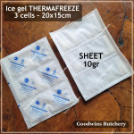 Ice gel THERMAFREEZE pengganti es batu THERMA FREEZE rectangle sheet (price/cell)